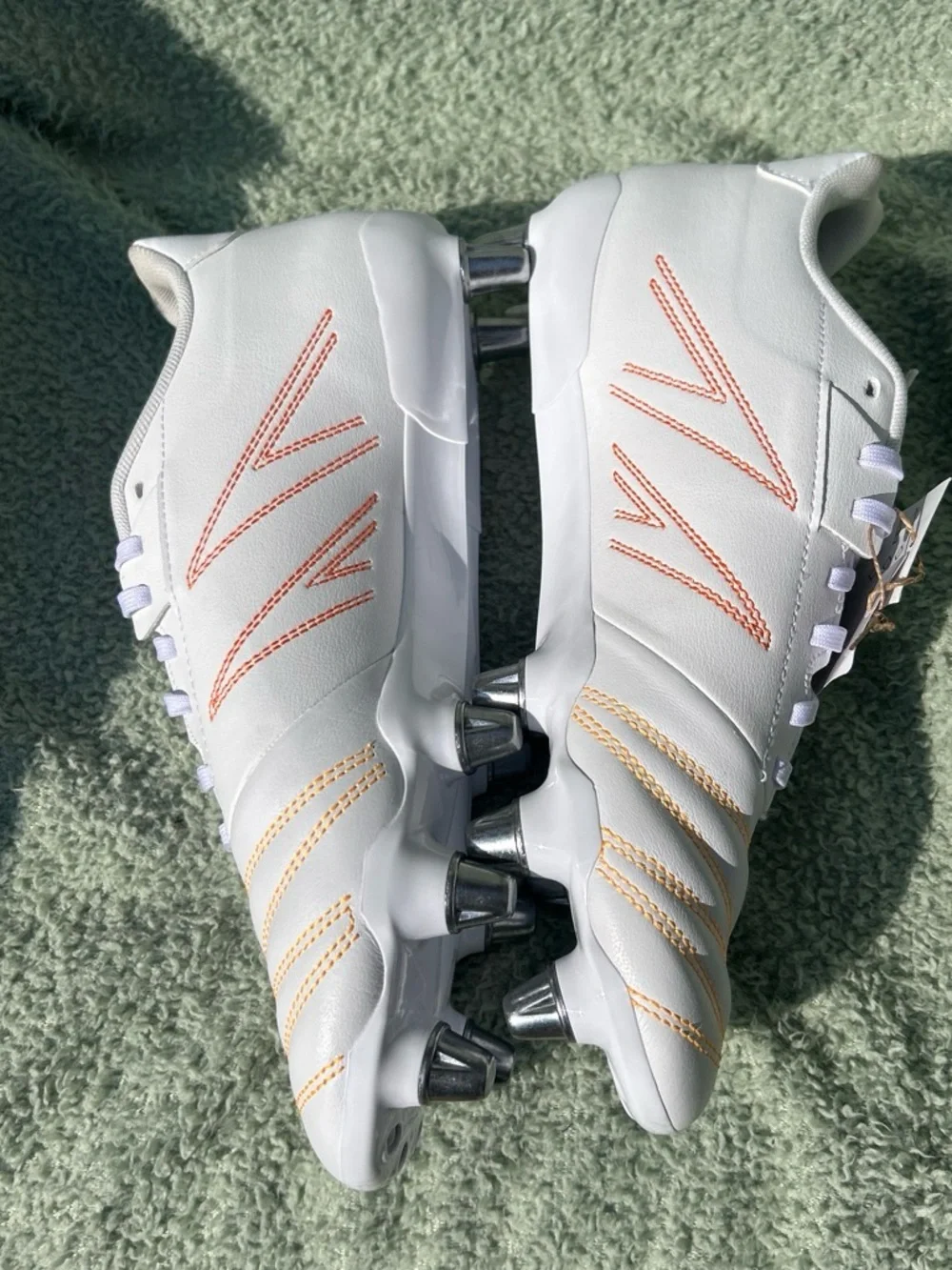 Adidas Kakari Elite (SG) Soft Ground Rugby White Cleats JP8800 NEW,mens size 9.5